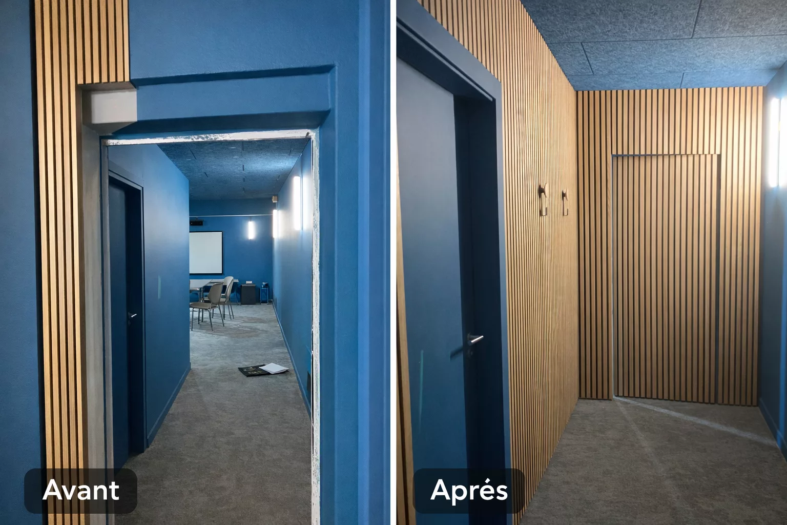  services travaux de renovation dans les vosges realisations rénovation de couloir avant et après 