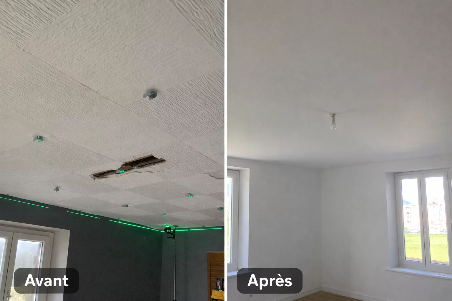  services travaux de renovation dans les vosges realisations transformation d'une pièce rénovée 